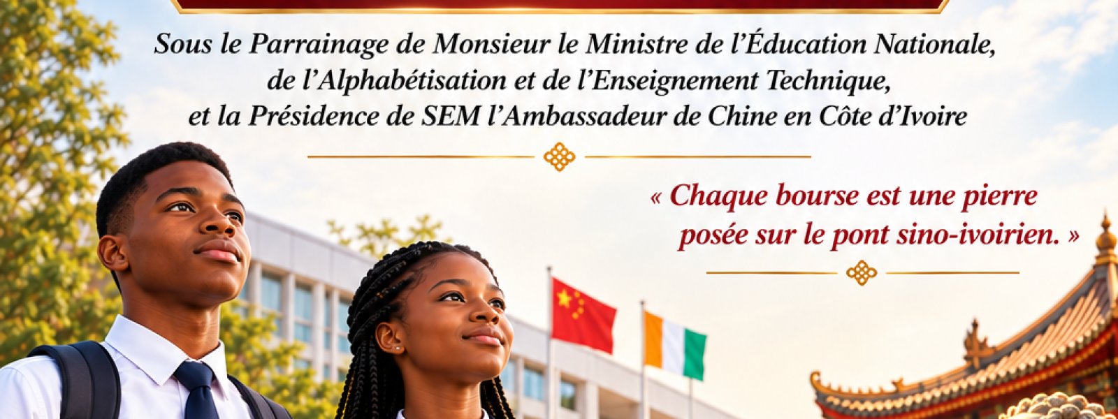 Cérémonie de remise solennelle de la Bourse de l'Ambassadeur